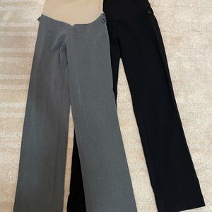 Motherhood Maternity Straight Leg Work Pants Trousers bundle size small